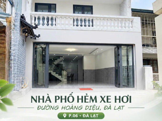 Bán nhà phố ngợp HẺM XE HƠI HOÀNG DIỆU – ĐÀ LẠT | 66,2M² | GIÁ 6,95 TỶ